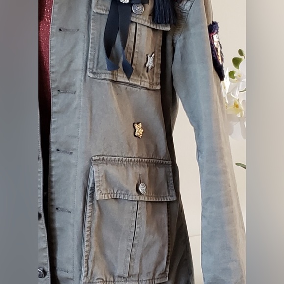 Pre owned Cinq a sept  sacred heart military utility jacket in xlnt condition - Picture 10 of 14